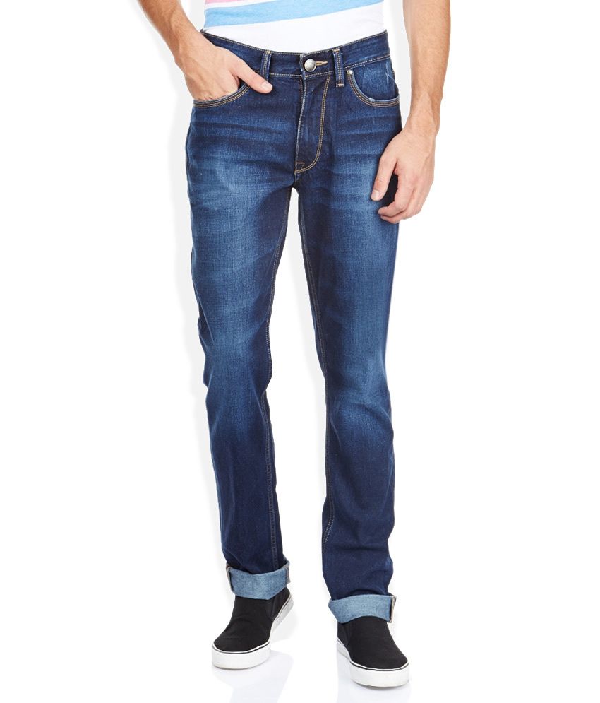 U.S. Polo Assn. Blue Regular Fit Jeans - Buy U.S. Polo Assn. Blue ...