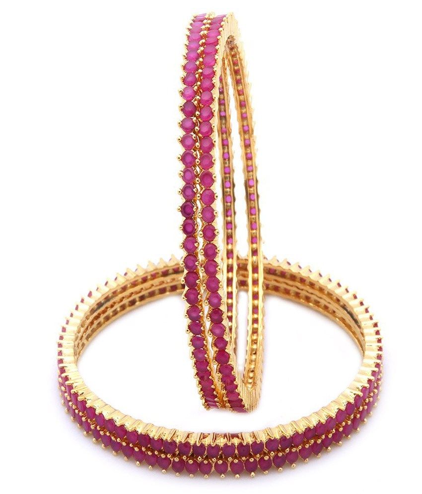 pink and gold bangles