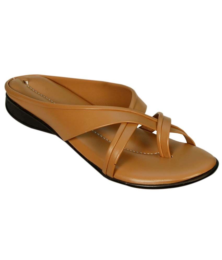tan slip on flats