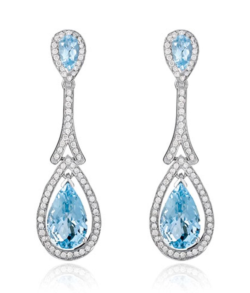 Rm Jewellers 92.5 Sterling Silver Drop Earrings: Buy Rm Jewellers 92.5 ...