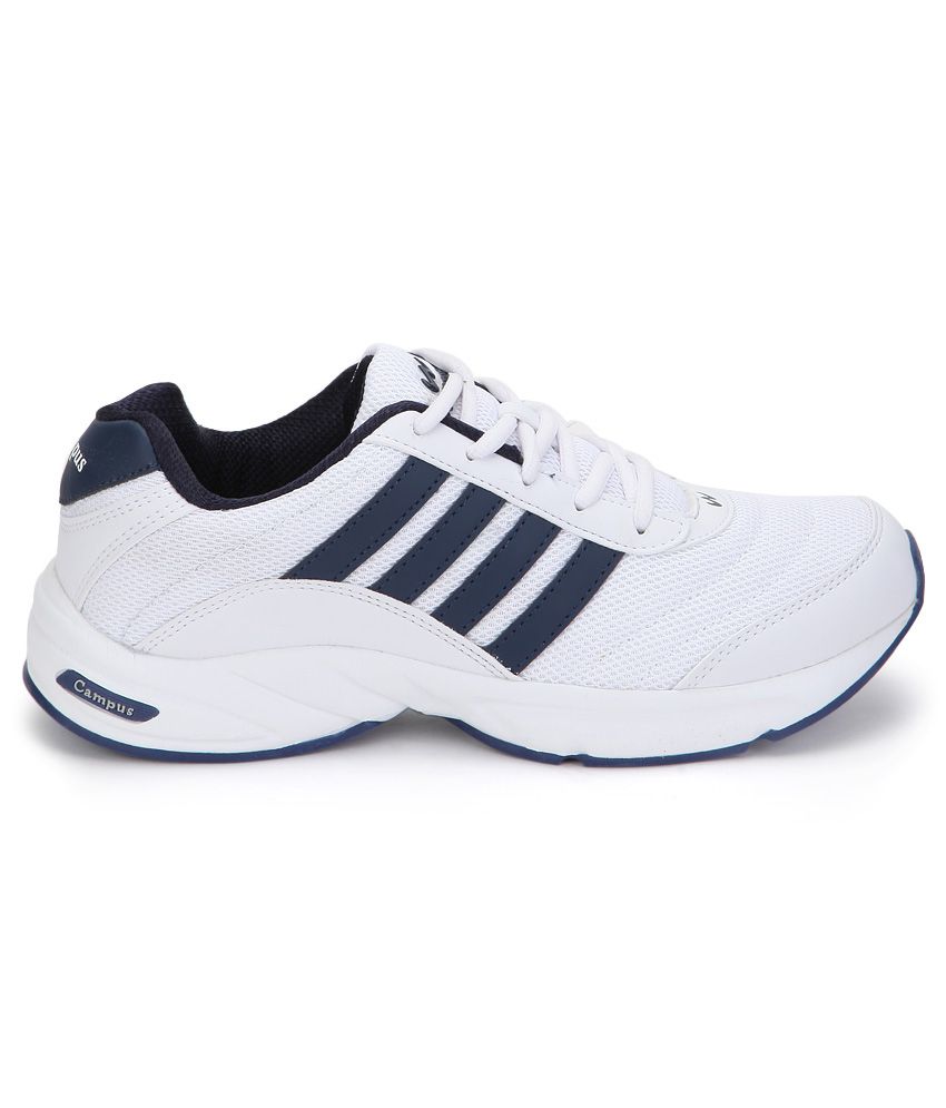 campus white sports shoes