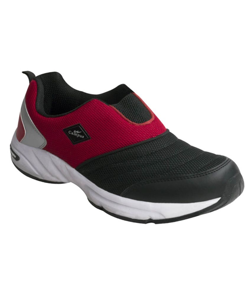Campus Montaya Black And Red Sports Shoes - Buy Campus Montaya Black And Red Sports Shoes Online 