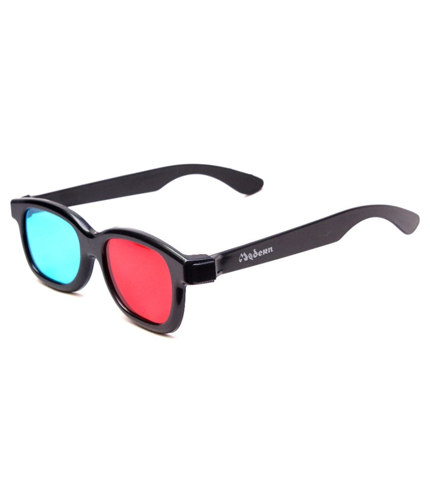 Buy Modern Anaglyph Red & Blue 3D Glasses Set Of 3 Online at Best Price