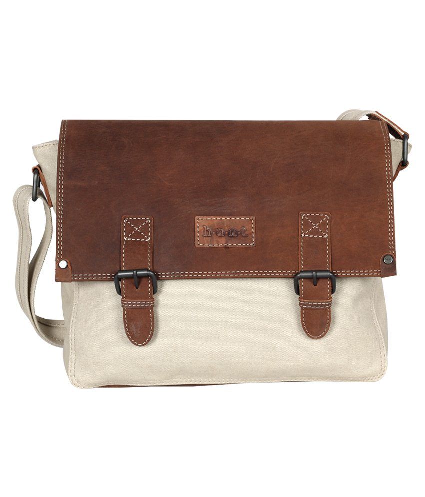 Hunt Beige Canvas Cloth Sling Bag Buy Hunt Beige Canvas Cloth