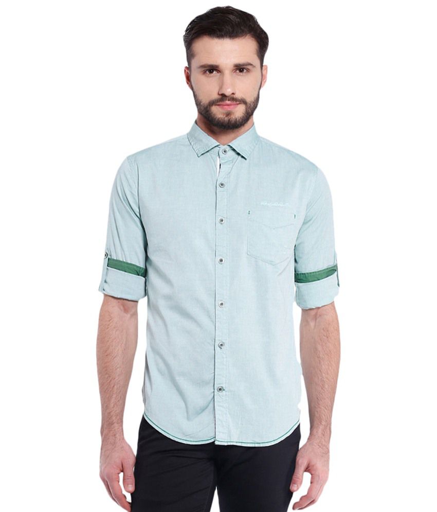 Vintage Sober Green Full Sleeve Casual Shirt For Men Buy Vintage Sober Green Full Sleeve Casual Shirt For Men Online At Best Prices In India On Snapdeal