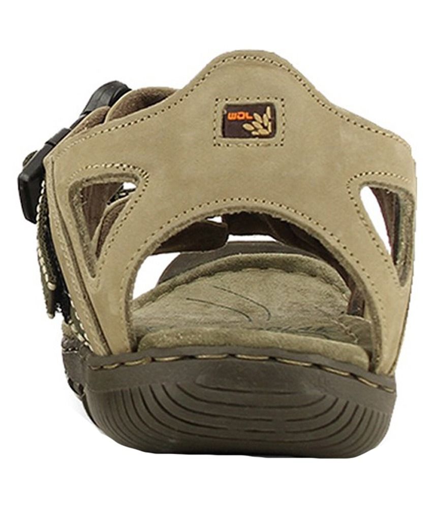 Woodland Khaki Floater Sandals Art GD485108KHK - Buy Woodland Khaki Floater Sandals Art 