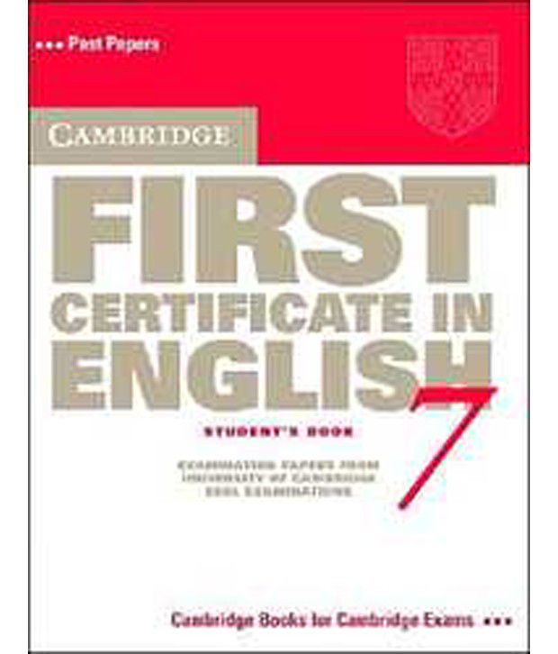 Cambridge First Certificate In English 7 Students Book Buy Cambridge