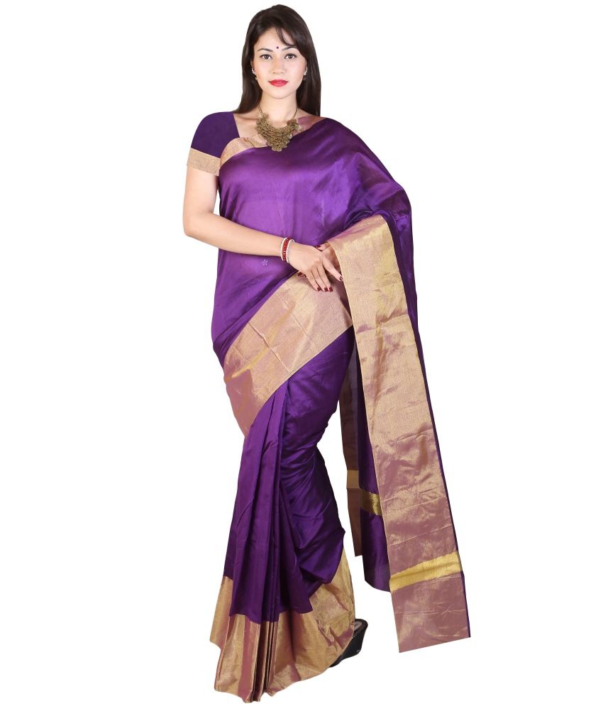 purple cotton sarees