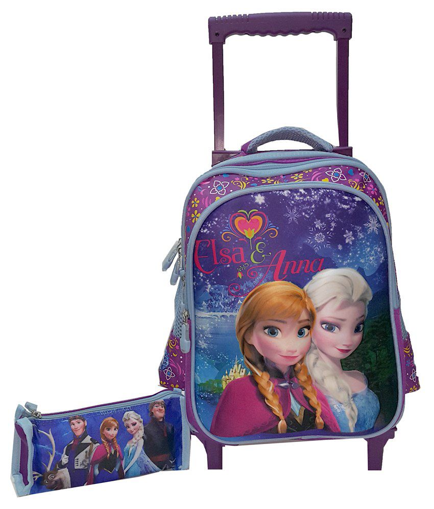 Tasni Purple & Blue Frozen Trolley Bag: Buy Online at Best Price in India - Snapdeal