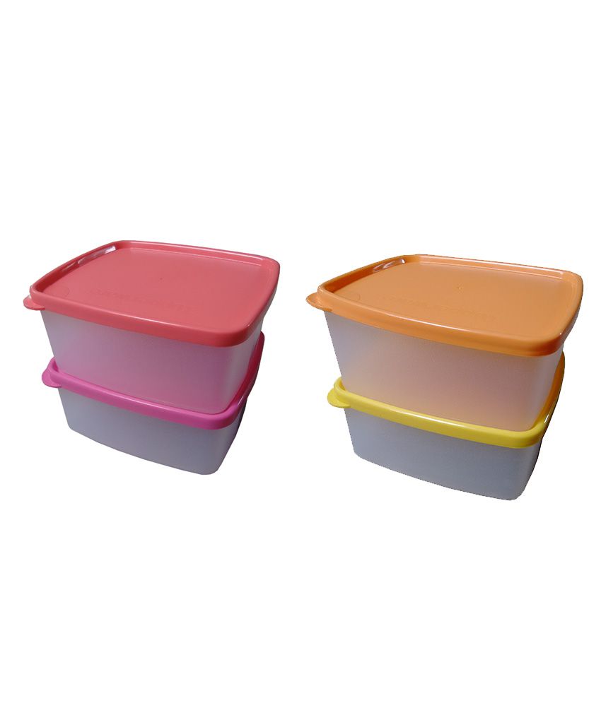 Tupperware Multicolour Plastic Containers Set of 2 Buy