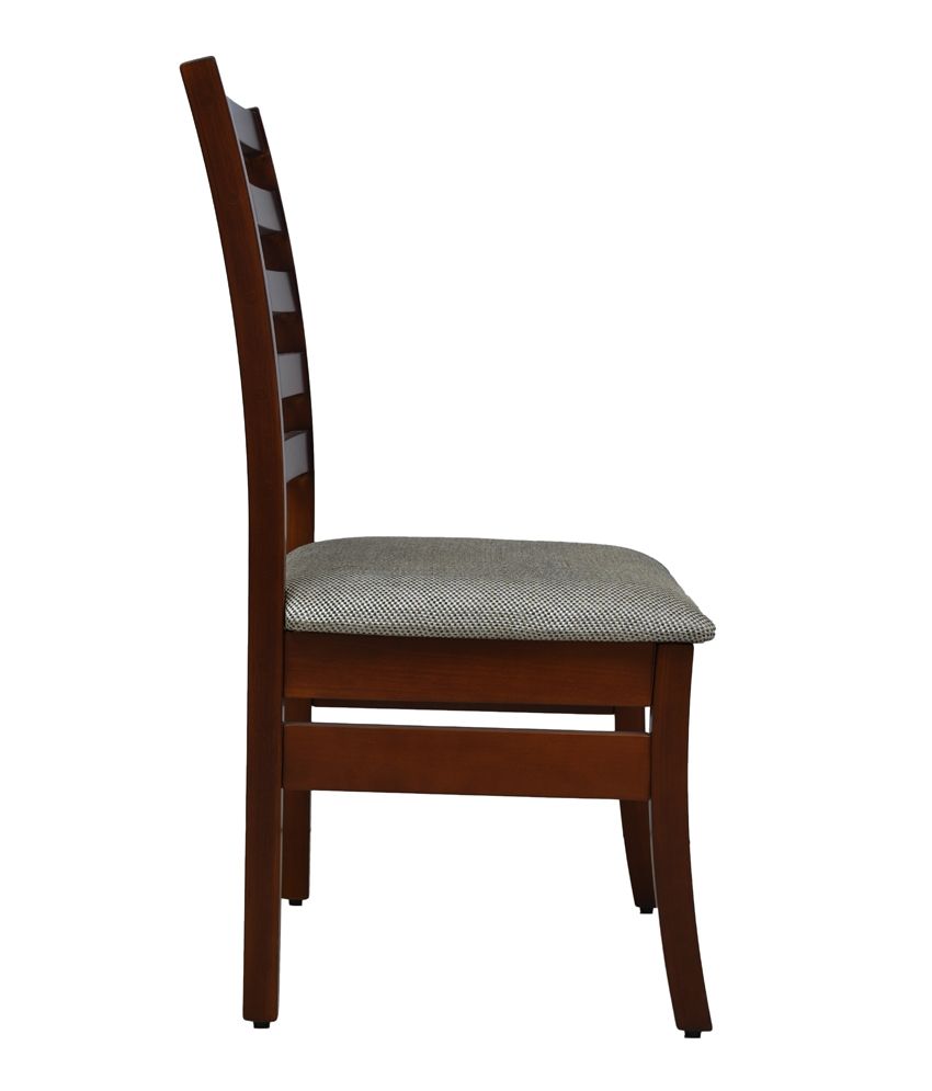 Dining Chair With Solid Back In Teak Finish Buy Dining