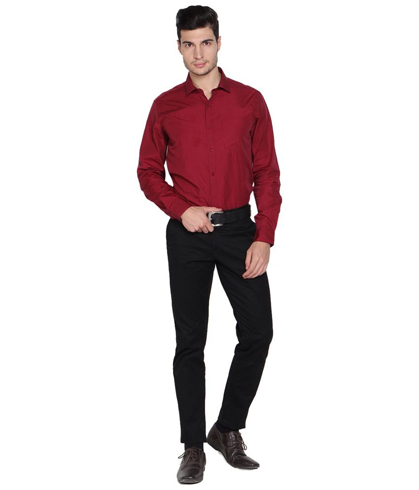 black and red shirt mens