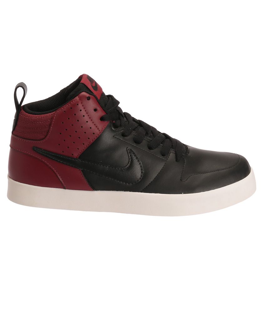 nike liteforce mid black sneakers