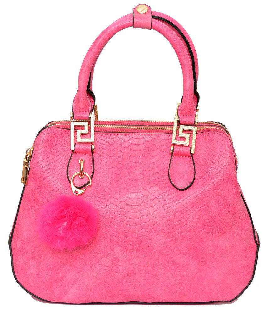 Fancy Handbag Pink Non Leather Shoulder Bag - Buy Fancy Handbag Pink Non Leather Shoulder Bag ...