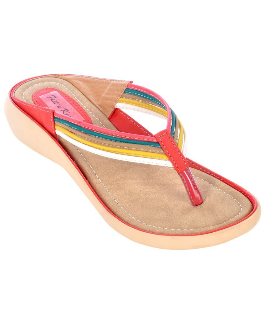 Ffet N Knots Red Sandal Price in India- Buy Ffet N Knots Red Sandal ...