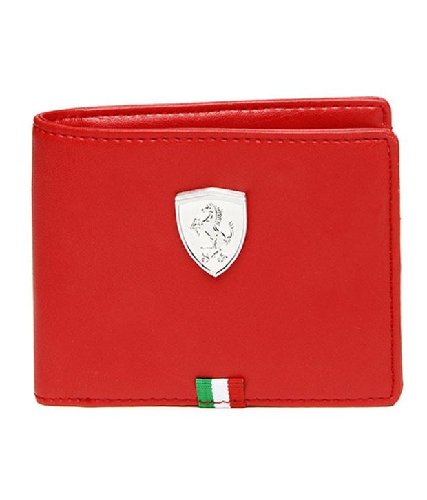 puma red wallet