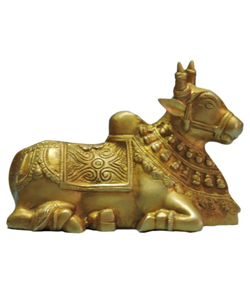 Mp Craft Golden Brass Nandi: Buy Mp Craft Golden Brass Nandi At Best 