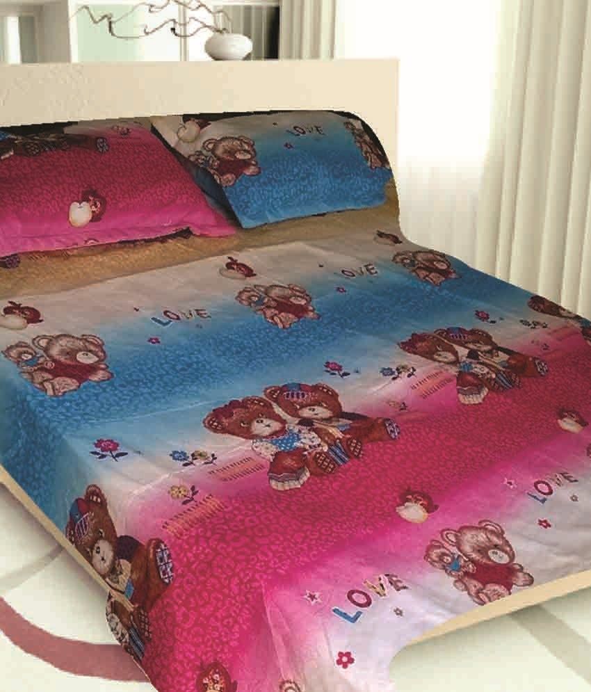 bedsheet covers pillow welspun & double 2 26th April   2019 in India HS DealTuno Best Price on 2