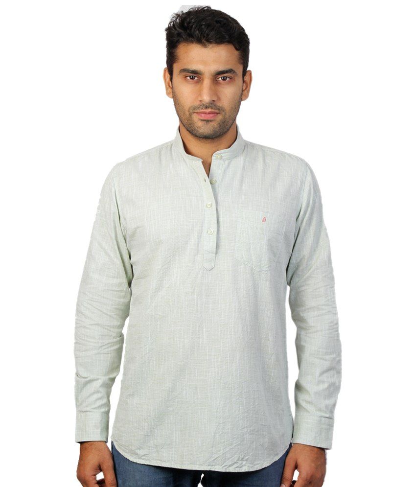 white kurta blue jeans