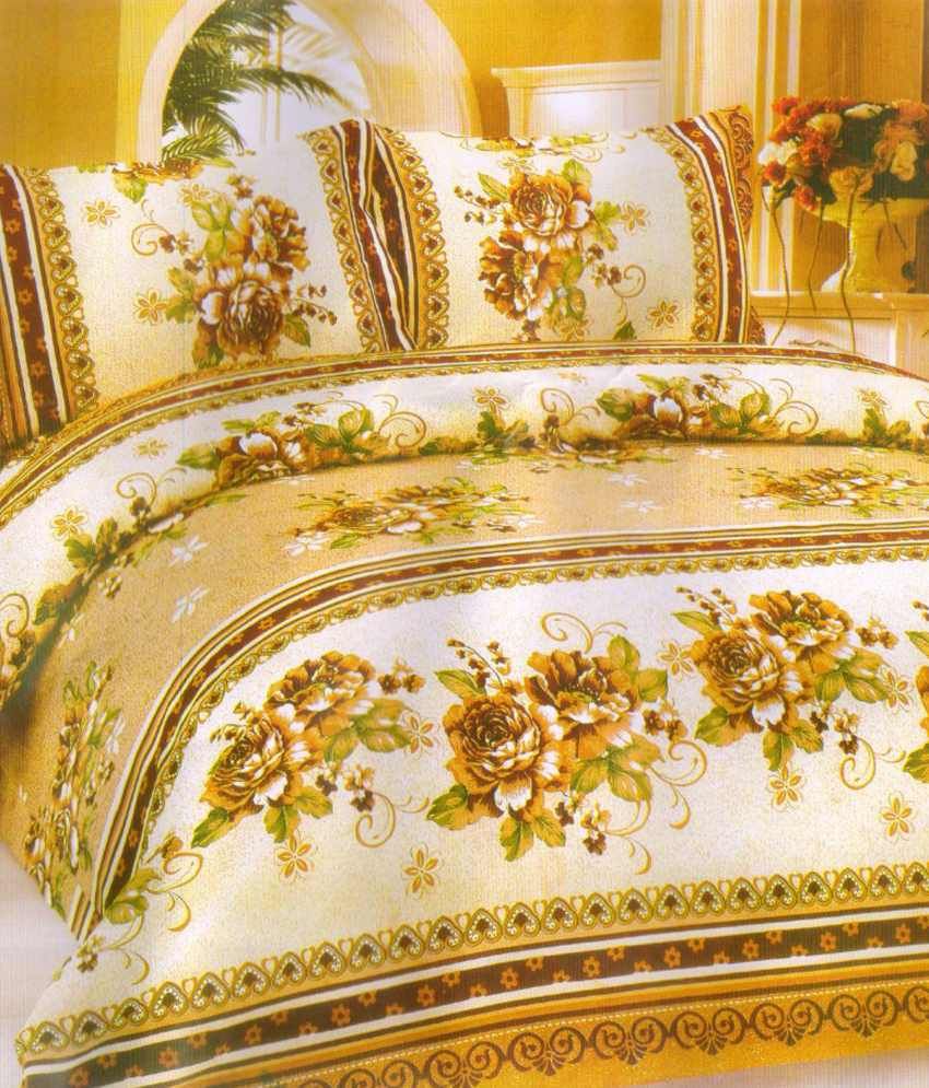 Christy's Collection Multicolor Floral Poly Cotton 4 Bed Sheets With 8