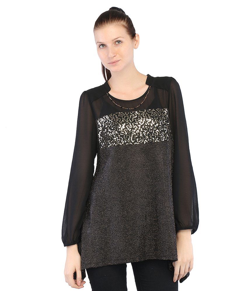 Fashion Stylus Black Cotton Tops - Buy Fashion Stylus Black Cotton Tops ...