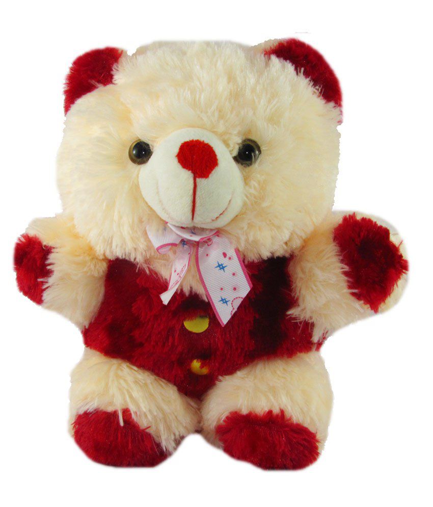     			Tickles Raja Teddy Soft Stuffed Plush Animal Toy For Kids Boys Girls Birthday Gifts  (Size: 21 cm Color: Maroon)