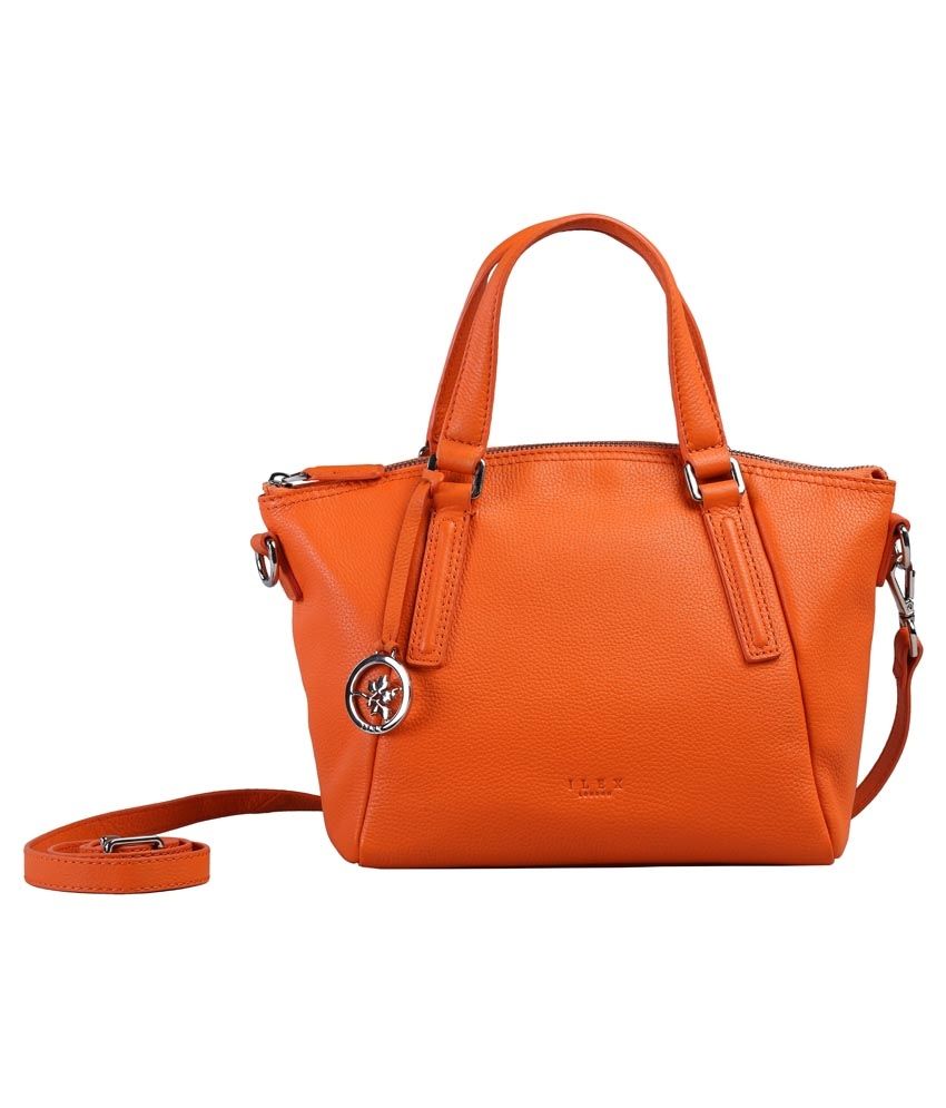 small orange shoulder bag