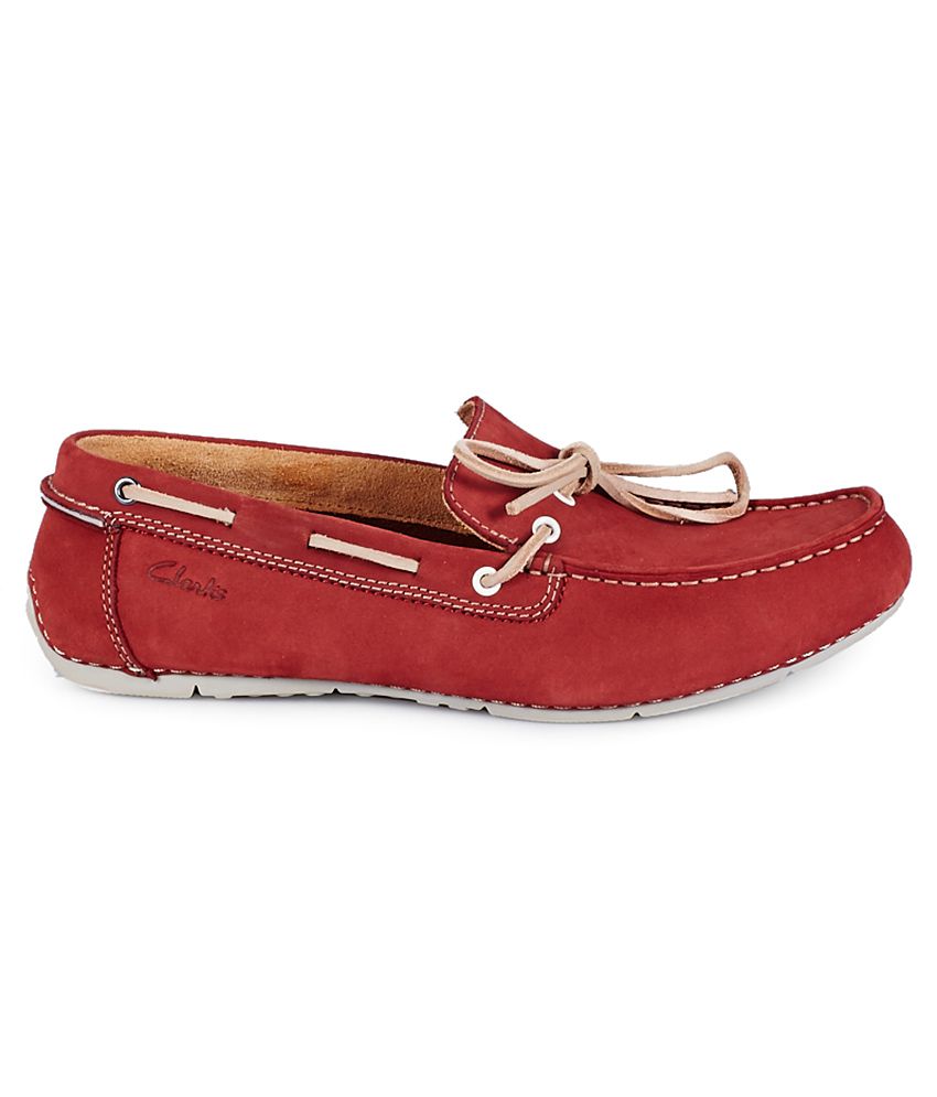 Clarks Red Casual Shoes - Buy Clarks Red Casual Shoes Online at Best ...