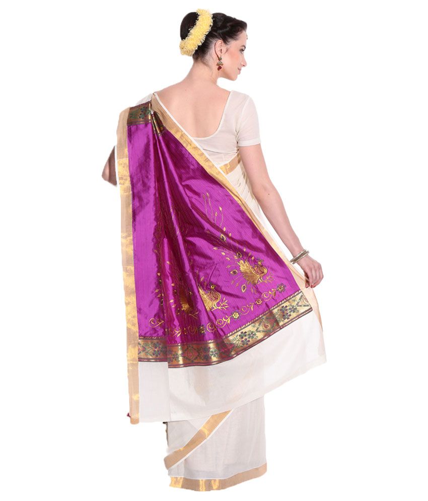 kasavu saree flipkart