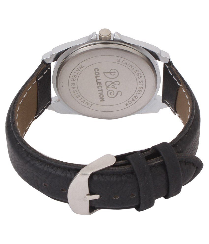 RS Black Leather Wrist Watch Buy RS Black Leather Wrist Watch Online at Best Prices in India