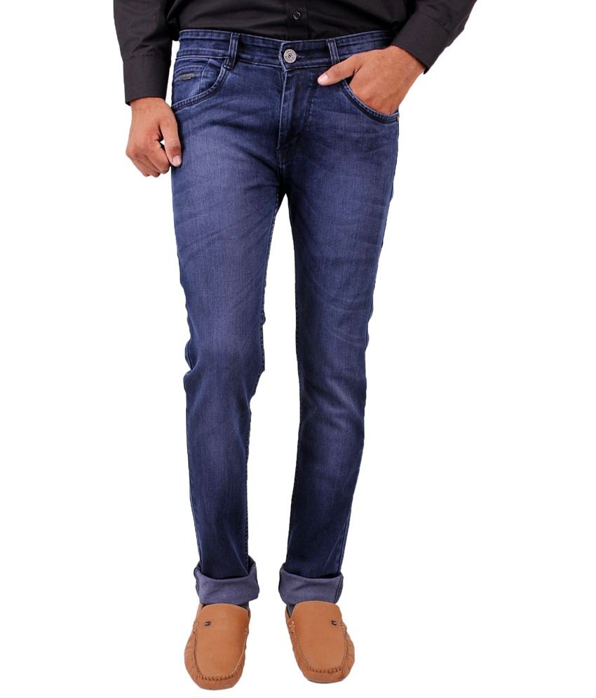 La Marino Navy Blue Skinny Fit Jeans for Men - Buy La Marino Navy Blue ...