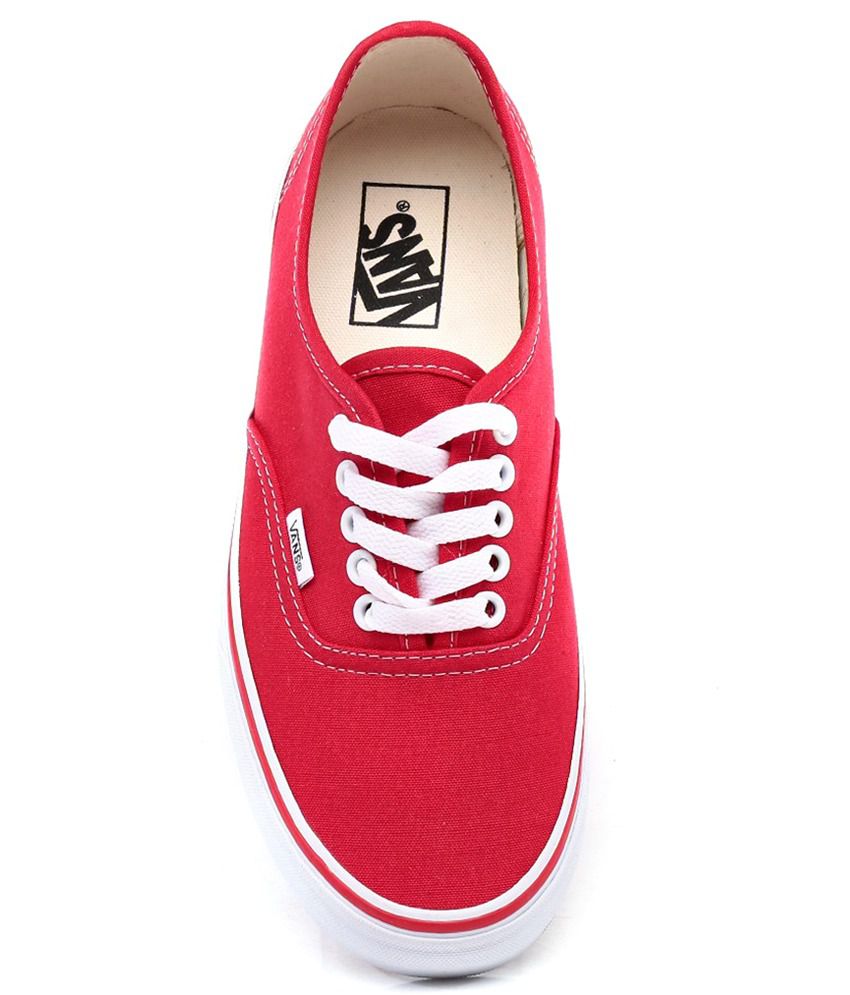 vans red shoes india