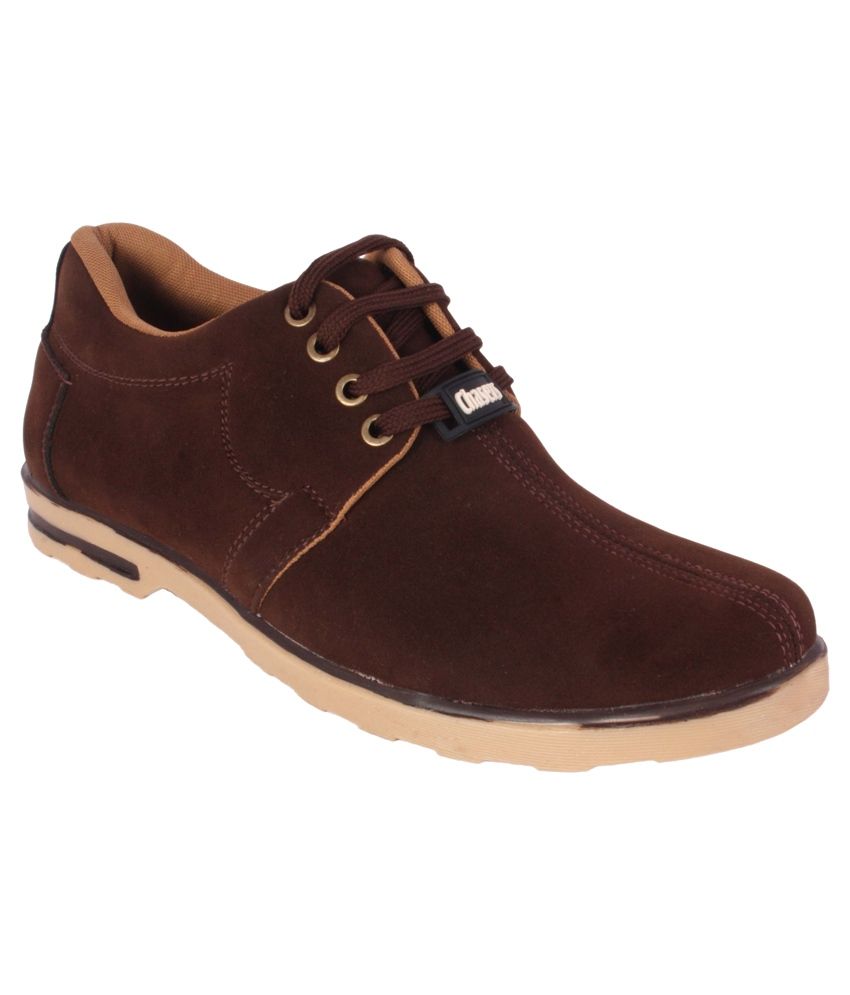 mens brown smart casual shoes