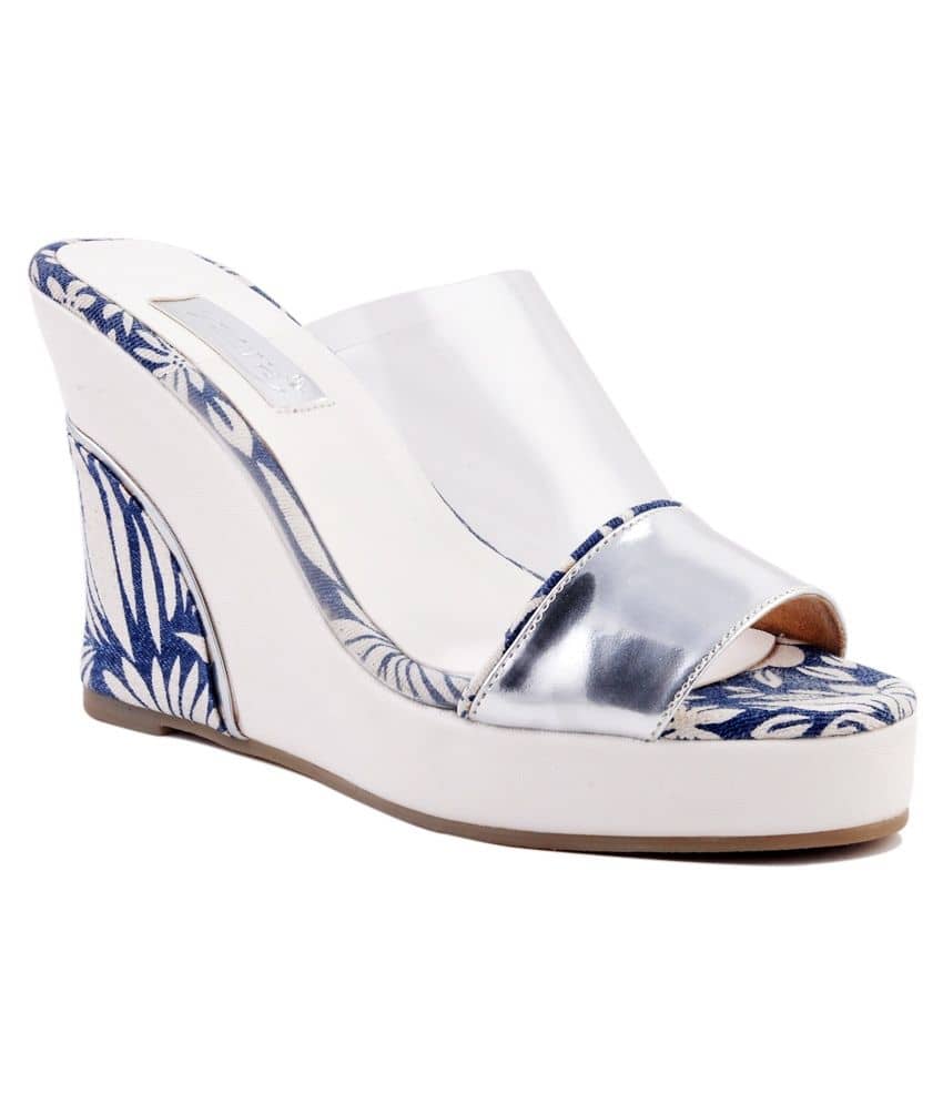 white slip ons sandals
