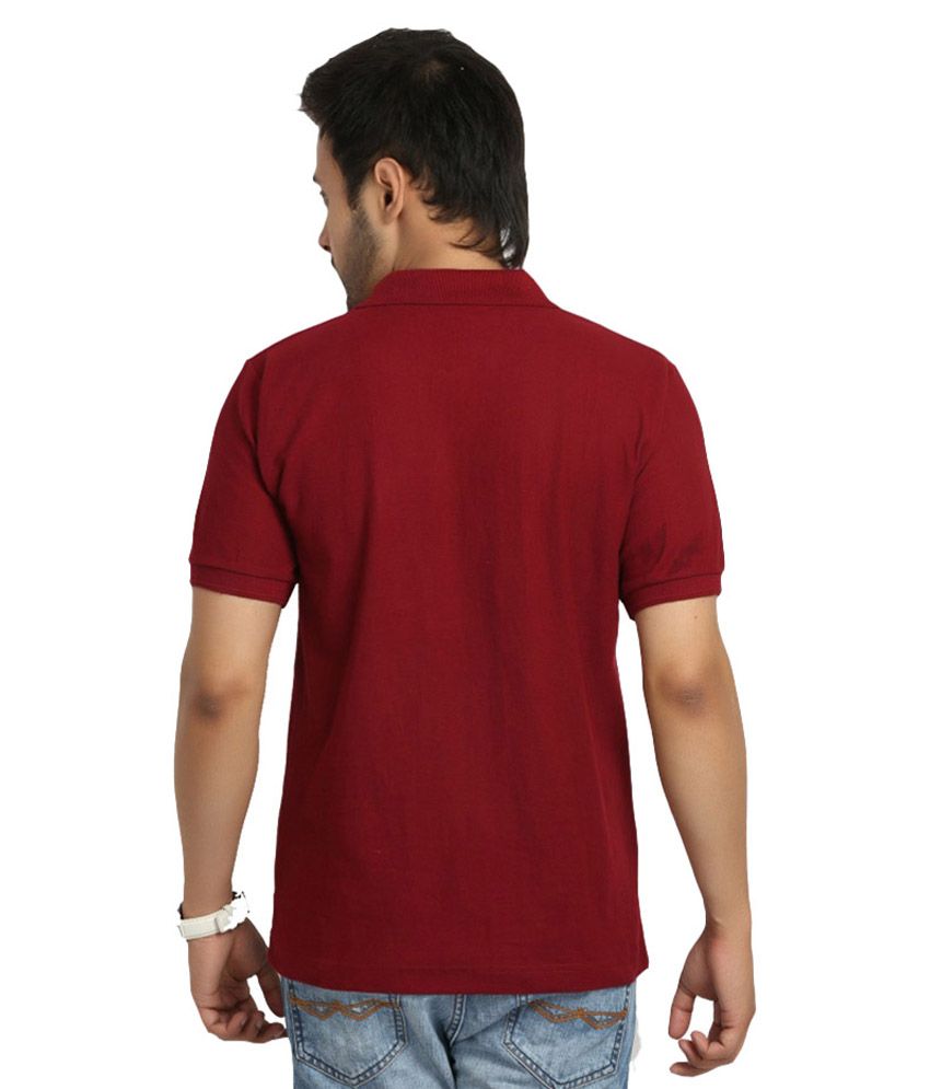 Corpone Maroon  Polo  T shirt  Buy Corpone Maroon  Polo  T 