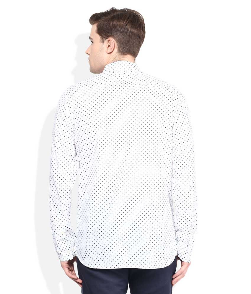 FCUK White Printed Shirt - Buy FCUK White Printed Shirt Online at Best ...