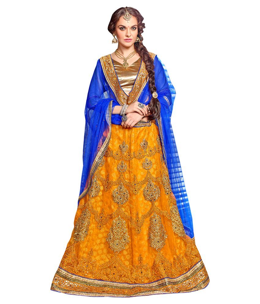 yellow lehenga buy yellow lehenga online in india