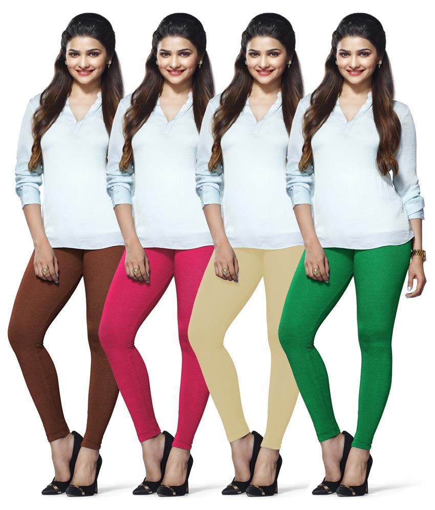 Lux Lyra Multi Cotton Leggings Price in India Buy Lux Lyra Multi