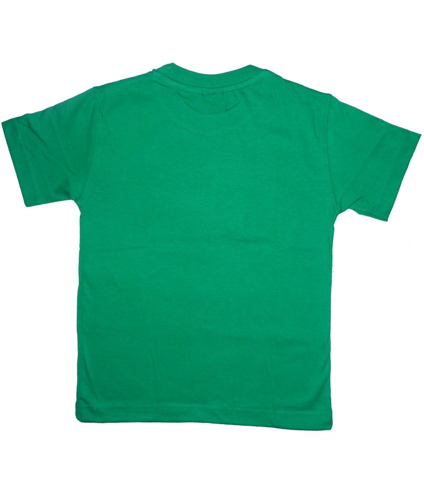 Plipsh Green Cotton Half Sleeves T-shirt - Buy Plipsh Green Cotton Half ...