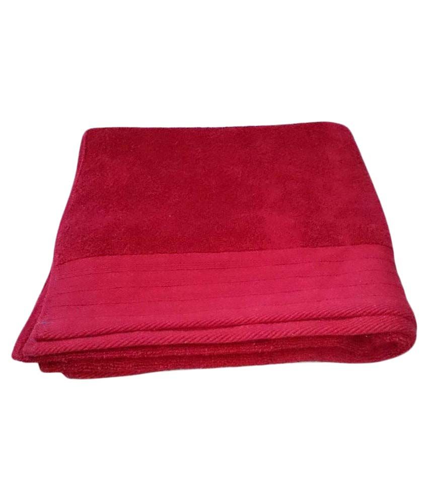 Cranberry Single Cotton Bath Towel - Red - Buy Cranberry Single Cotton ...