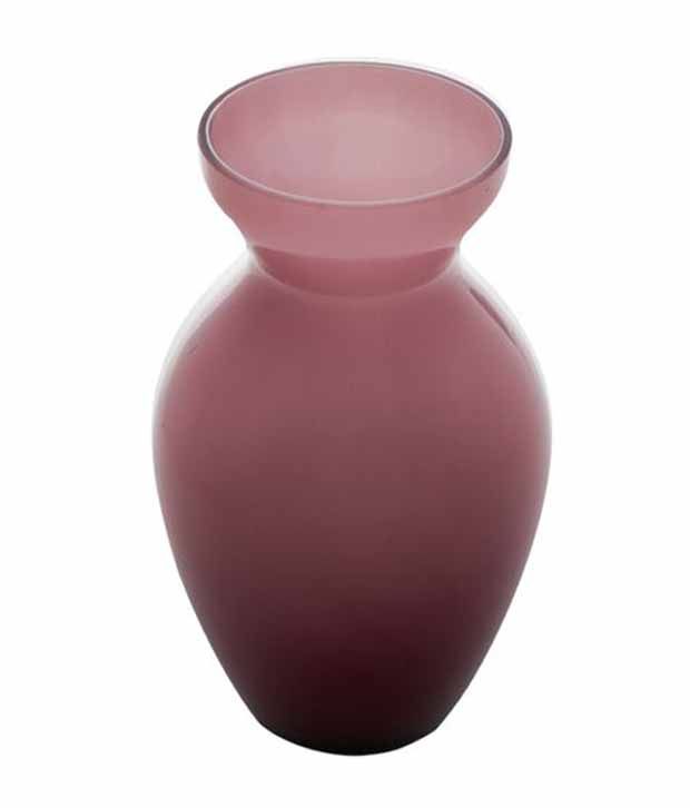 A beautiful bottle neck glass vase