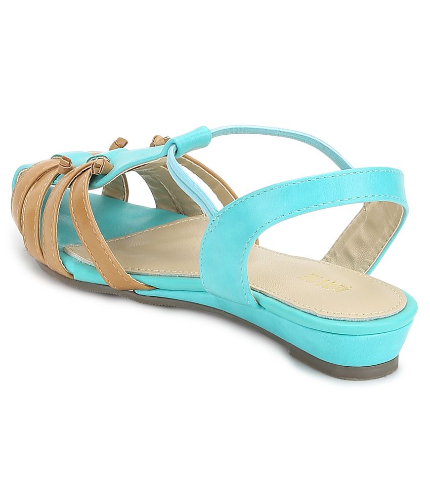 Lavie Turquoise Sandals Price in India- Buy Lavie Turquoise Sandals Online at Snapdeal