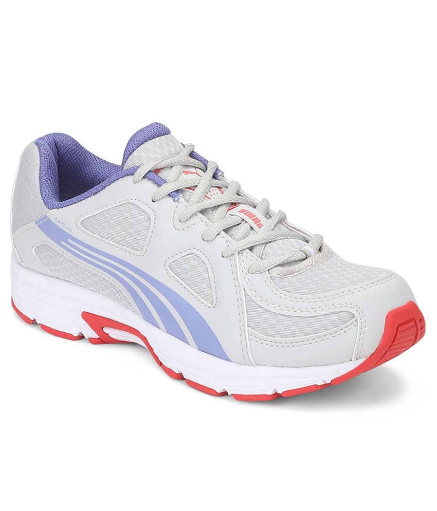 Puma Axis V3 Grey Sports Shoes Price in India- Buy Puma Axis V3 Grey ...