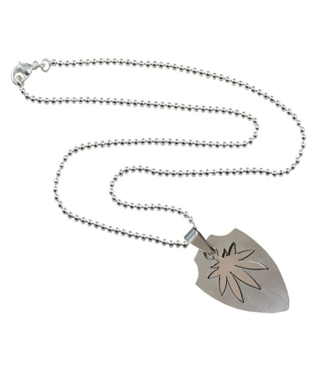 Rich Famous Silver Leaf Chain Pendant - Silver Leaf Pendant India Rich Famous Silver Leaf Chain Pendant - Silver Leaf Pendant India