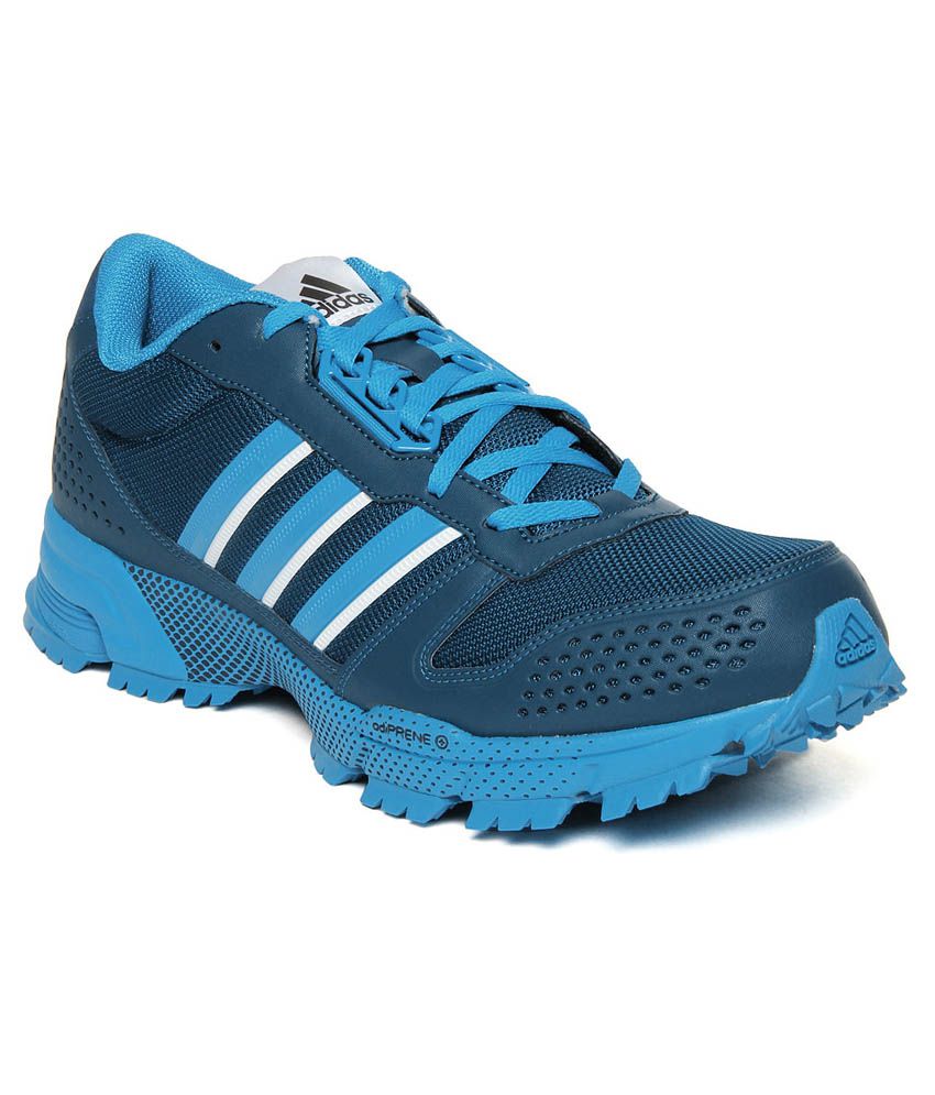 Buy Adidas Men's Marathon Tr 10 M Navy Blue and Sky Blue Mesh Running ...