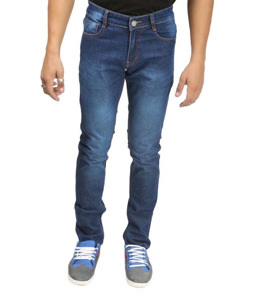 Back Side Blue Cotton Jeans - Buy Back Side Blue Cotton Jeans Online at ...