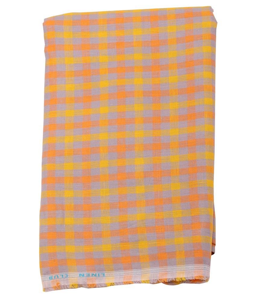 linen unstitched shirt piece
