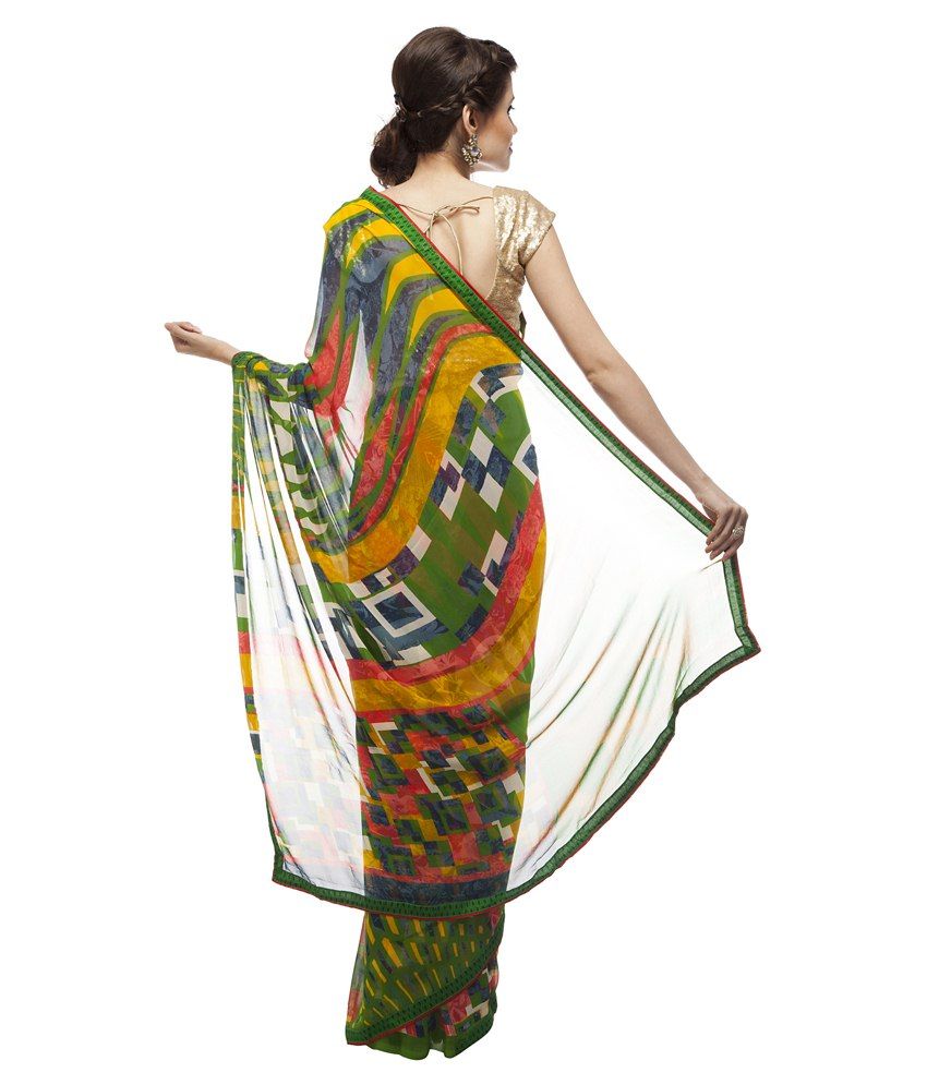 Chhabra 555 Fashion Pvt Ltd Multicoloured Saree Buy Chhabra