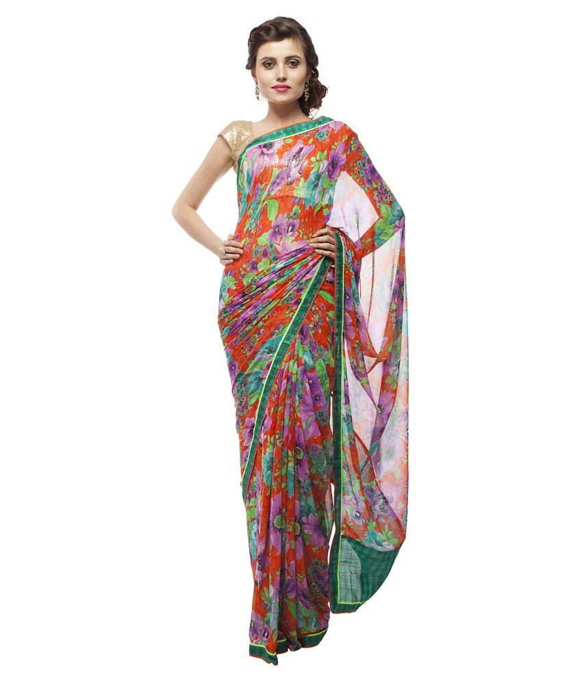 Chhabra 555 Fashion Pvt Ltd Multicoloured Saree Buy Chhabra