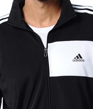 black adidas tracksuit